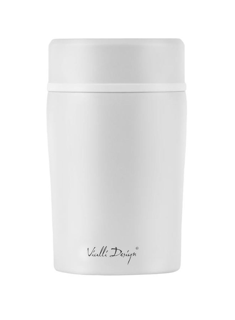 Vialli Design, Fuori, termos obiadowy, biały, 500 ml
