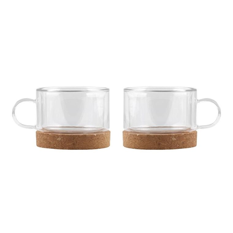 Vialli Design, komplet 2 szklanek z podwójną ścianką, 220 ml, Vilagio