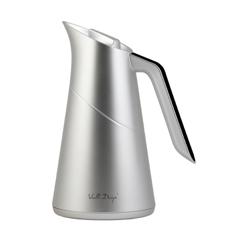 Vialli Design, Soho, termos z wkładem szklanym, srebrny, 1000 ml