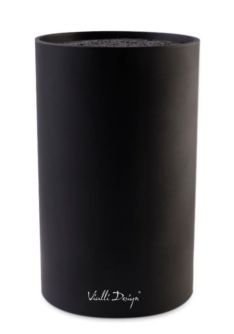 Vialli Design, stojak do noży, czarny