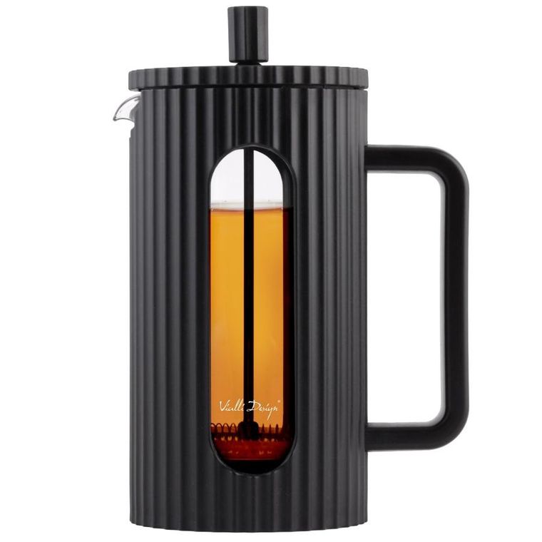 Vialli Design, zaparzacz do kawy i herbaty, 1000 ml, Livio czarny