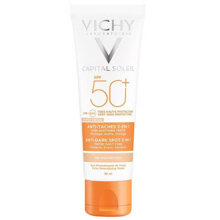 Vichy, Capital Soleil, krem przeciw przebarwieniom 3w1 SPF50, 50 ml