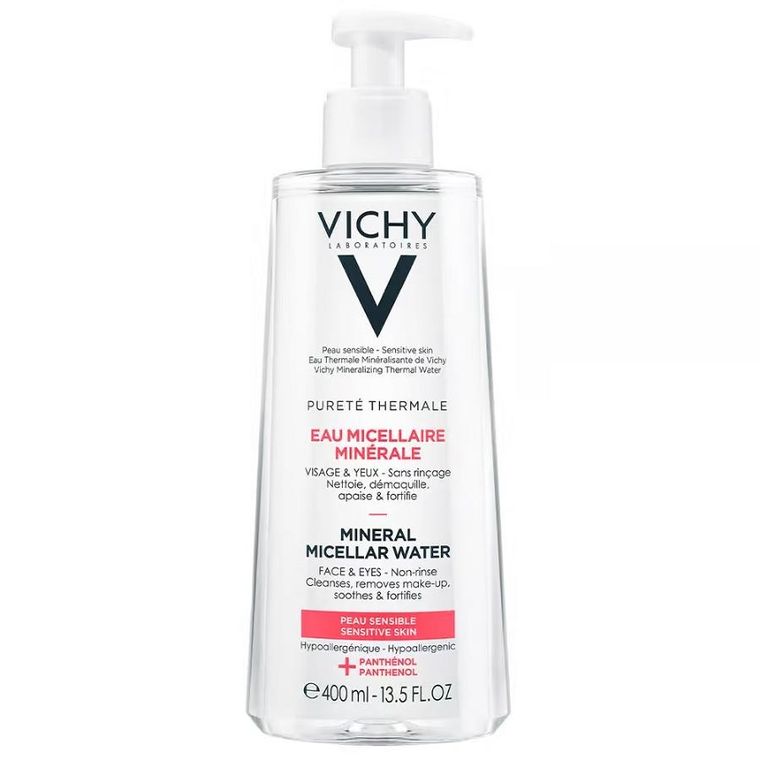 Vichy, Purete Thermale, mineralny płyn micelarny dla skóry wrażliwej, 400 ml