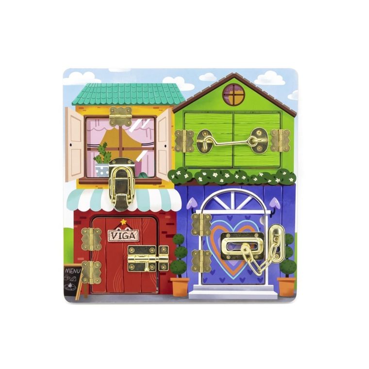 Viga, domek, tablica manipulacyjna