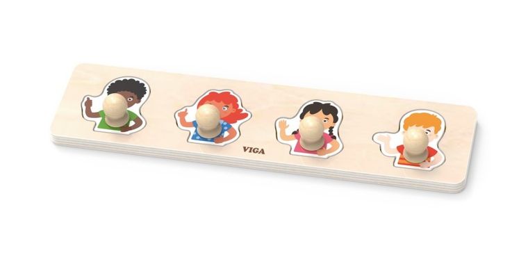 Viga, Kolory skóry, pierwsze puzzle z uchwytami