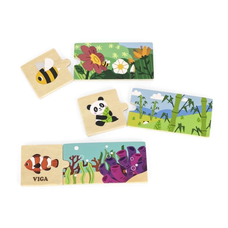 Viga, Mój dom, drewniane puzzle, 20 elementów