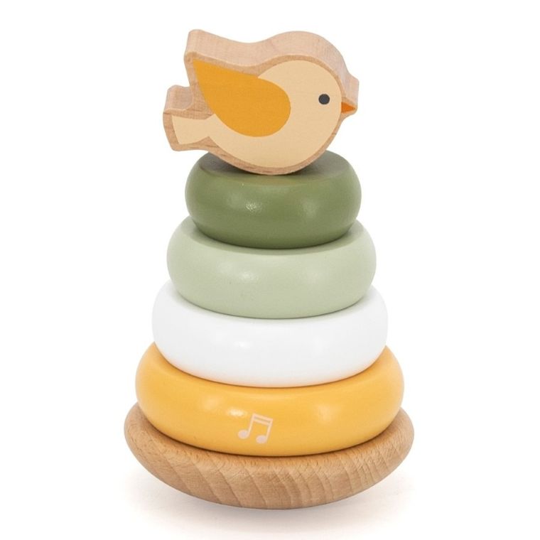 Viga, PolarB, drewniana wieża do układania, Ptaszek