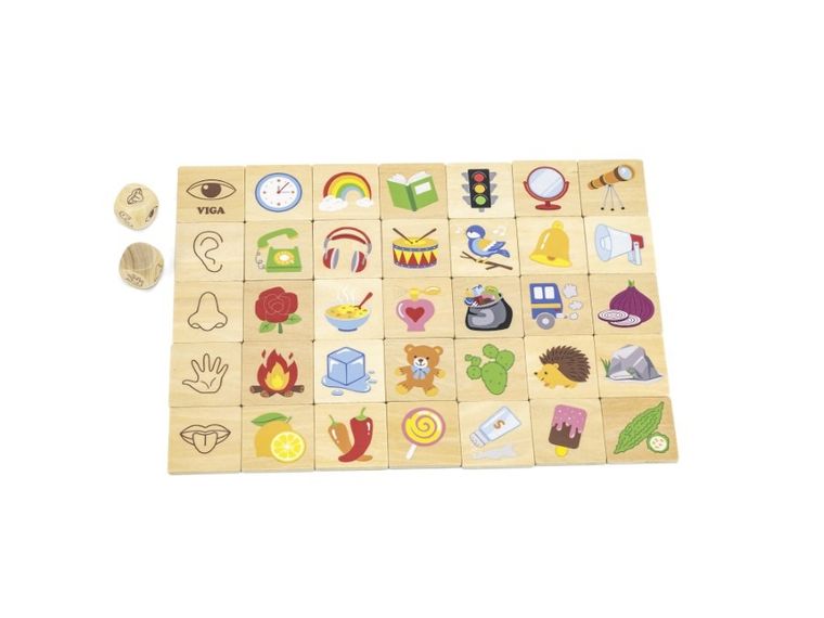 Viga, puzzle, układanka, zestaw do nauki zmysłów