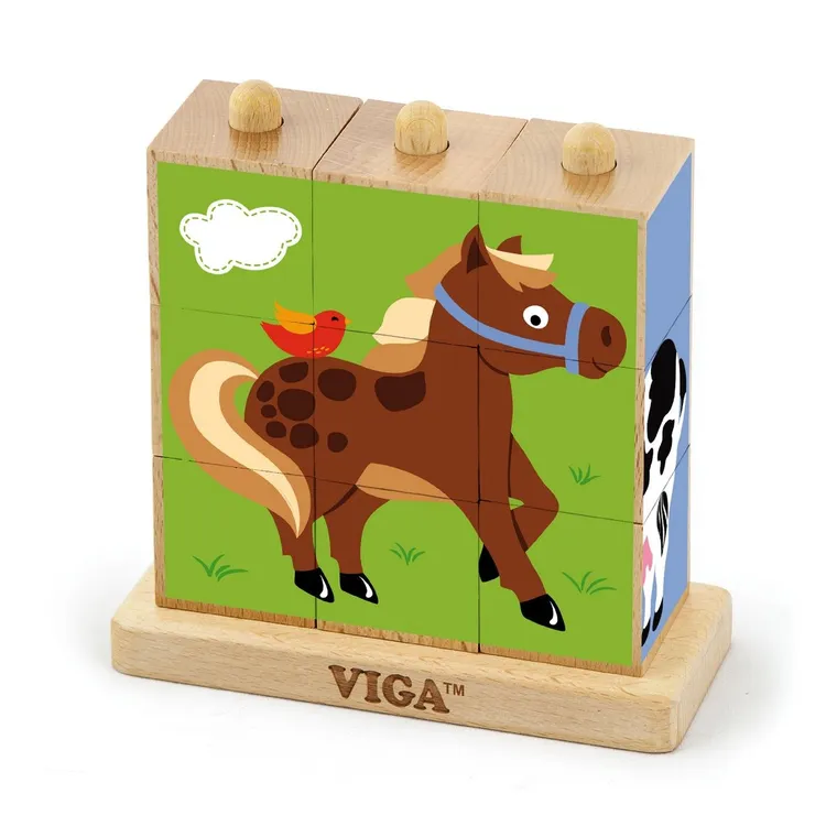 Viga Toys, Farma, kostki logiczne