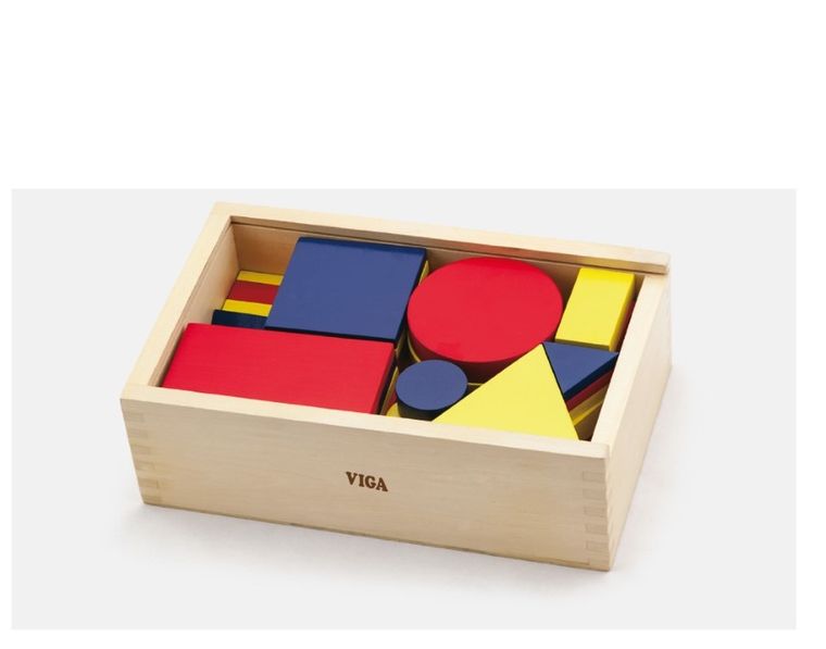 Viga Toys, Figury geometryczne, klocki logiczne