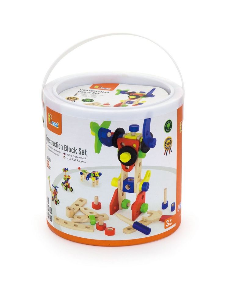 Viga Toys, Klocki konstrukcyjne, 68 elementów