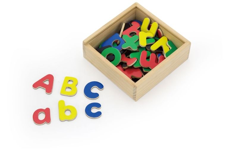Viga Toys, magnetyczne literki, zestaw