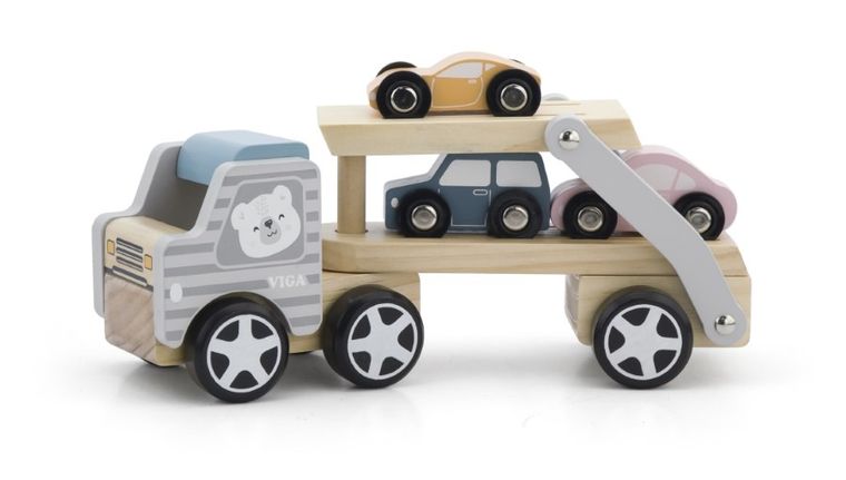 Viga Toys, Polar Bear, autolaweta z samochodzikami
