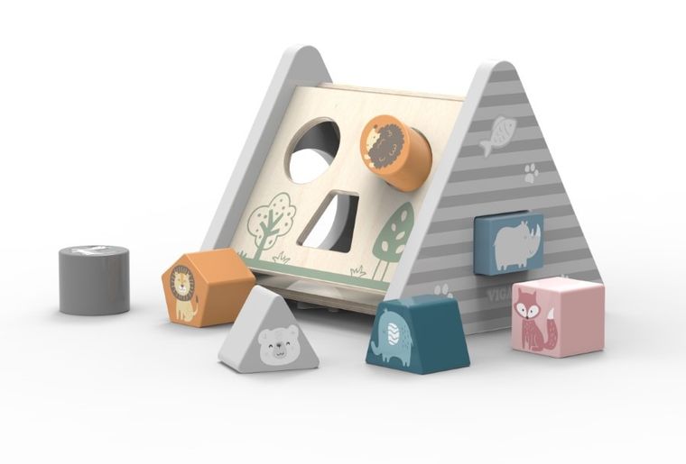 Viga Toys, Polar Bear, edukacyjny sorter 5w1