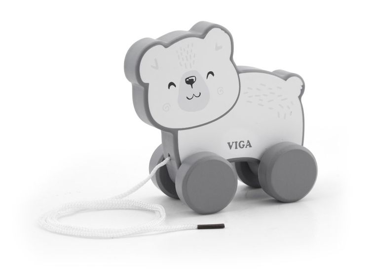 Viga Toys, Polar Bear, Miś Michał, zabawka do ciągnięcia