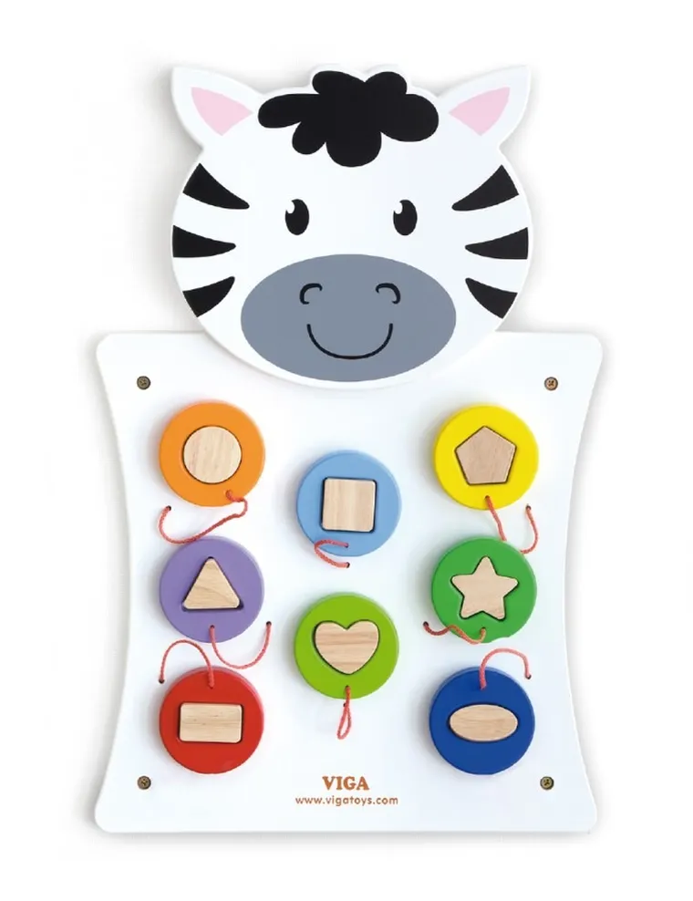 Viga Toys, Zebra, tablica manipulacyjna