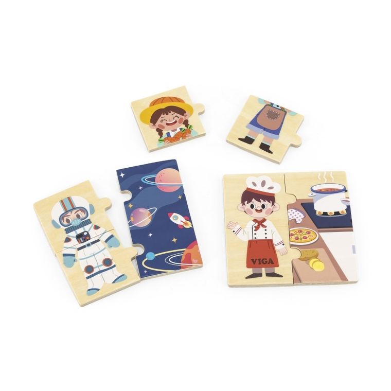 Viga, zestaw łamigłówek, dopasowywanie zawodów