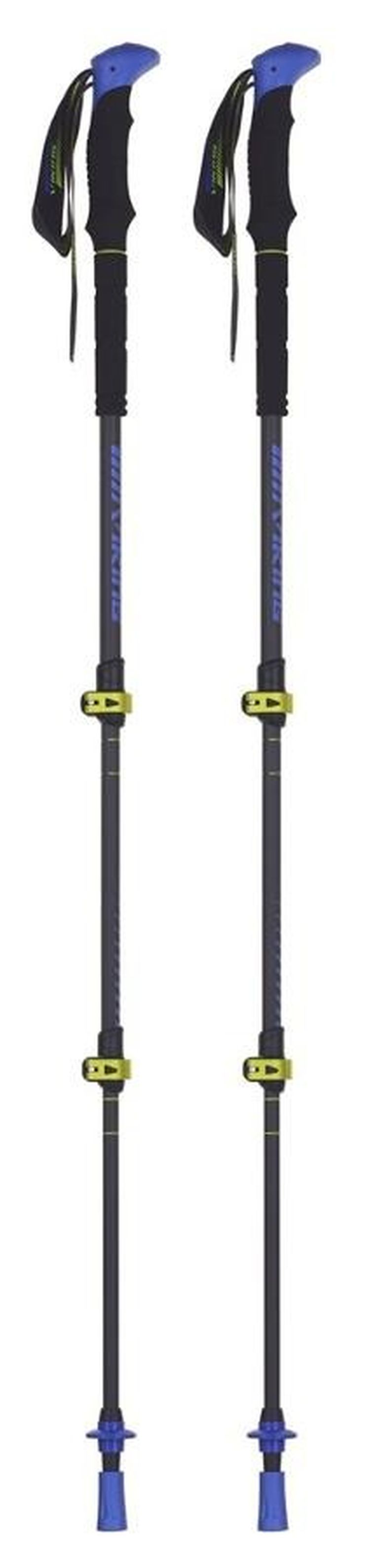 Viking, Carbo Lite, kije trekingowe, czarno-limonkowe