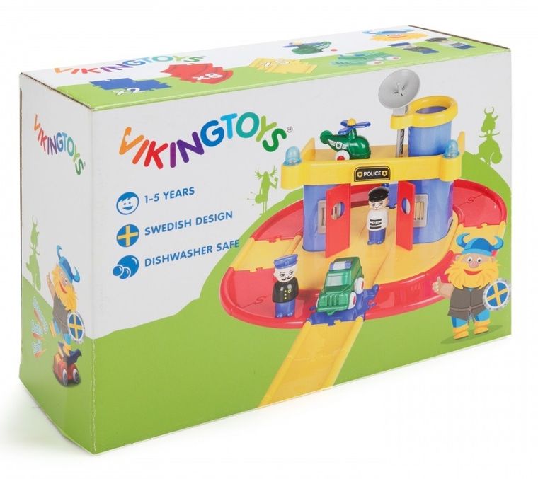 Viking Toys, City, posterunek policji z figurkami