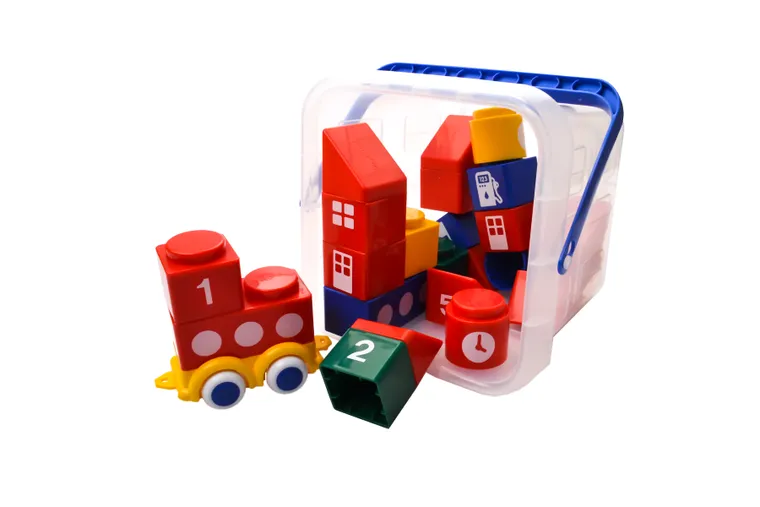 Viking Toys, klocki w wiaderku, 19 elementów