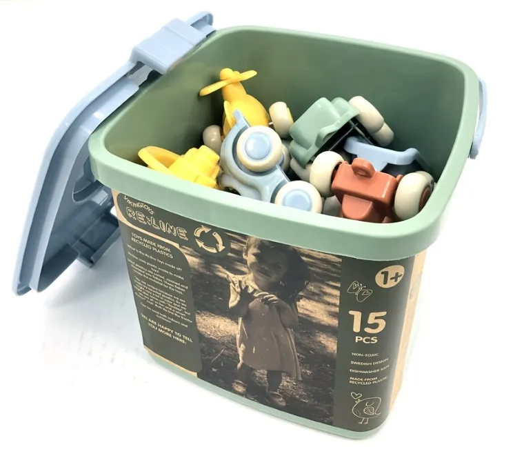 Viking Toys, Re-Line, Chubbies, Mini, zestaw pojazdów, 15 szt.