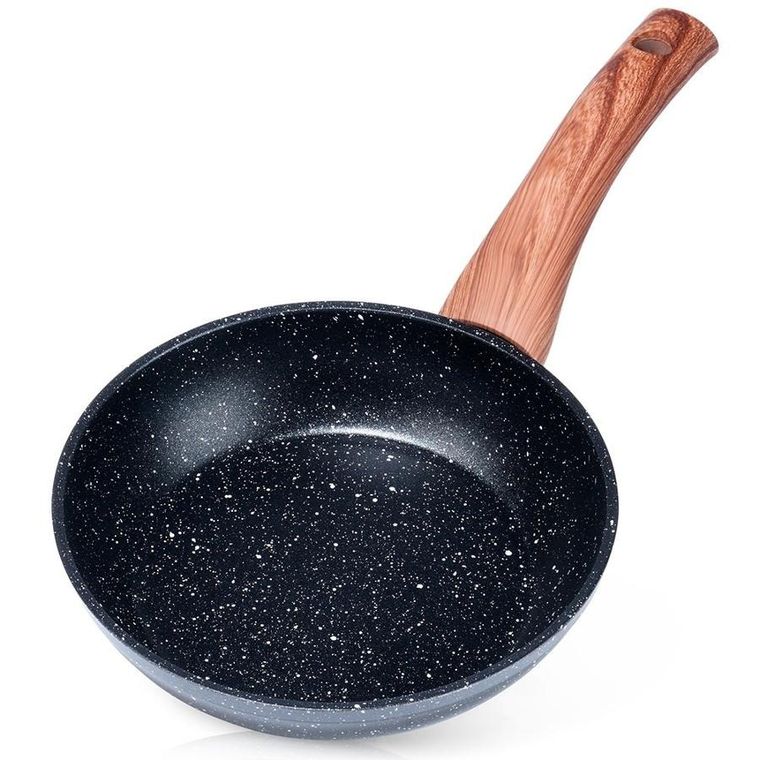 Vilde, Black&Wood, patelnia granitowa, 16 cm