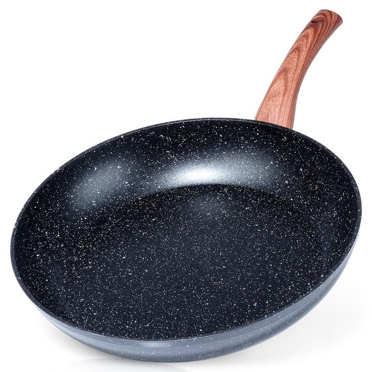 Vilde, Black&Wood, patelnia granitowa, 32 cm