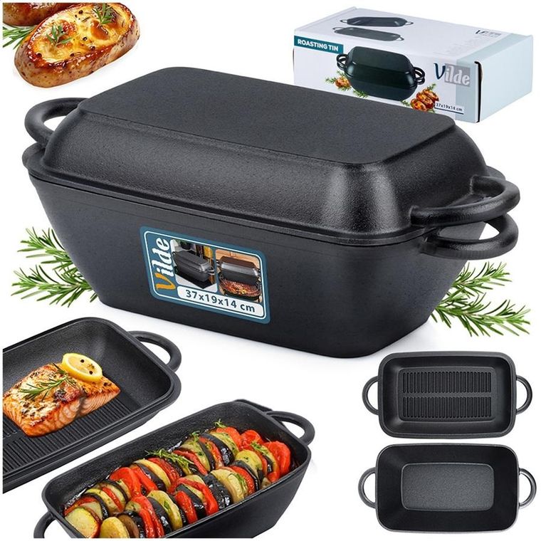 Vilde, Cast Line, brytfanna żeliwna 2w1, 3,5l/1,5l