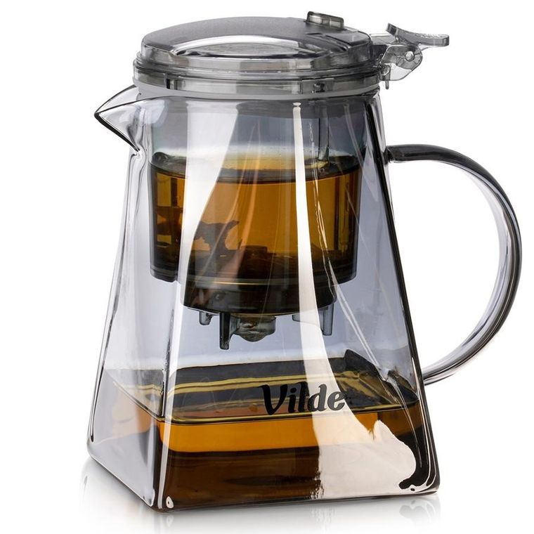 Vilde, dzbanek z zaparzaczem spustowym do herbaty, szklany, 730 ml