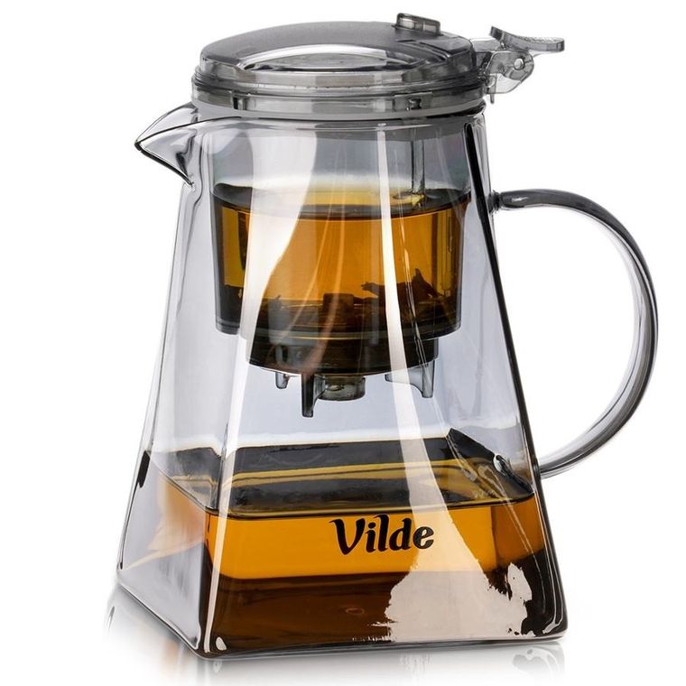 Vilde, dzbanek z zaparzaczem spustowym do herbaty, szklany, 880 ml