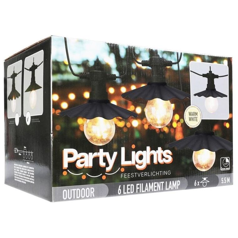 Vilde, girlanda ogrodowa led, 6 szt., 5.5 m