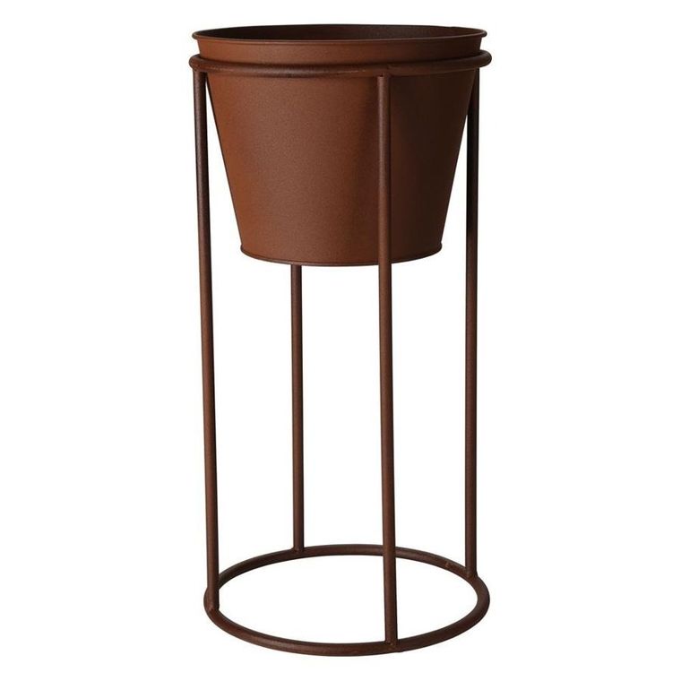 Vilde, osłonka na doniczkę, na stojaku metalowa, 41 cm