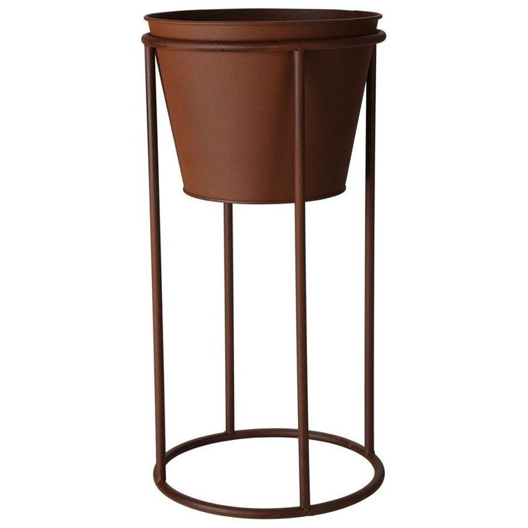 Vilde, osłonka na doniczkę, na stojaku metalowa, 44 cm