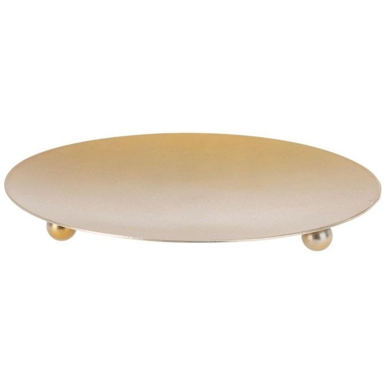 Vilde, podstawka pod świece metalowa złota, 8.5 cm