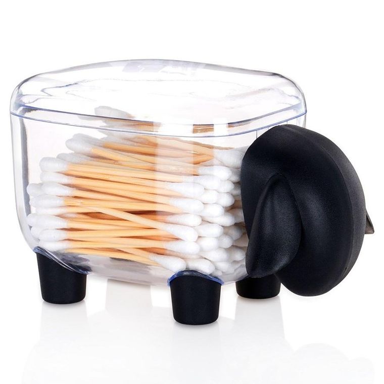 Vilde, pojemnik na patyczki i płatki kosmetyczne, 13 cm