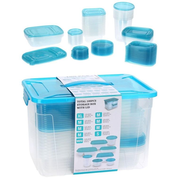 Vilde, pojemniki na żywność, z pokrywką, 50 szt.