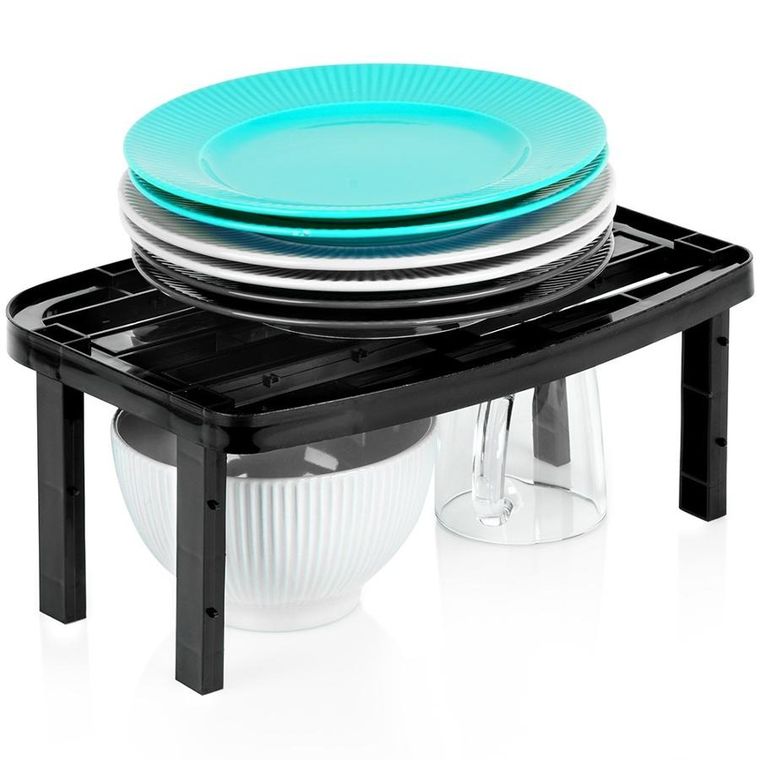 Vilde, półka kuchenna, czarna, 31-22-14,5/11,5 cm