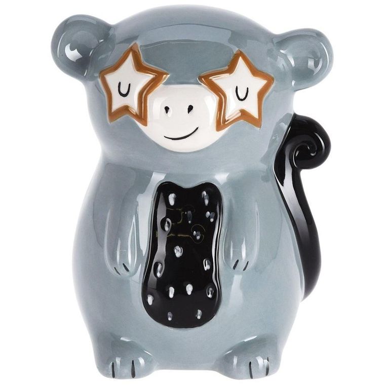 Vilde, skarbonka ceramiczna, małpka