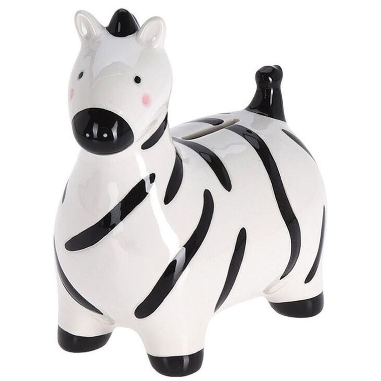 Vilde, skarbonka ceramiczna, zebra