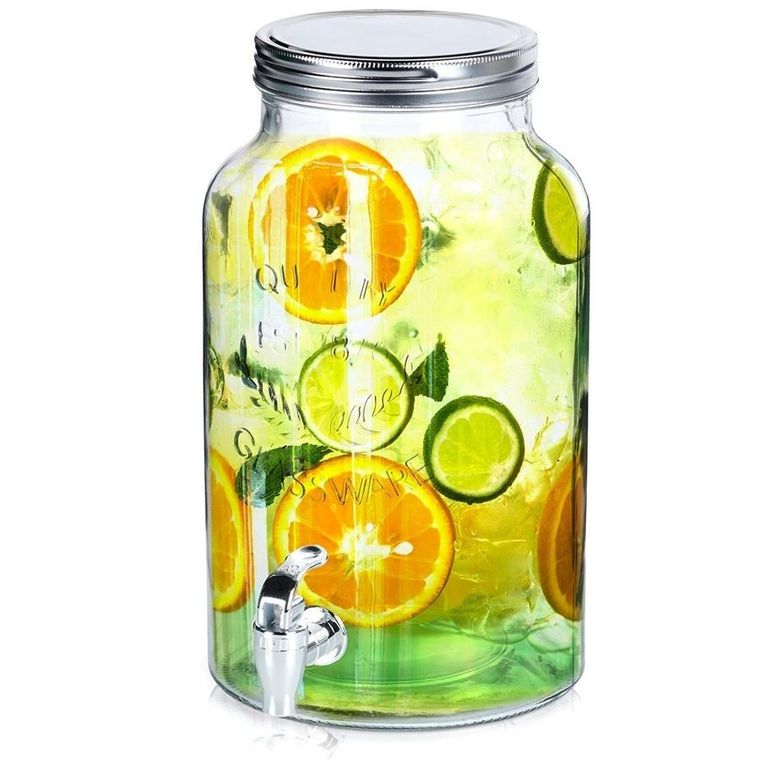 Vilde, słój do napojów z kranikiem, szklany, 6.2 l