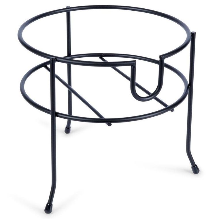 Vilde, stojak pod słój z kranikiem, metalowy, czarny