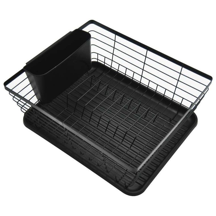 Vilde, suszarka na naczynia, czarna, 36-30-14,5 cm