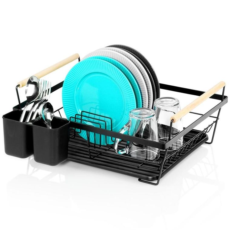 Vilde, suszarka na naczynia, czarna, 45-33-18 cm