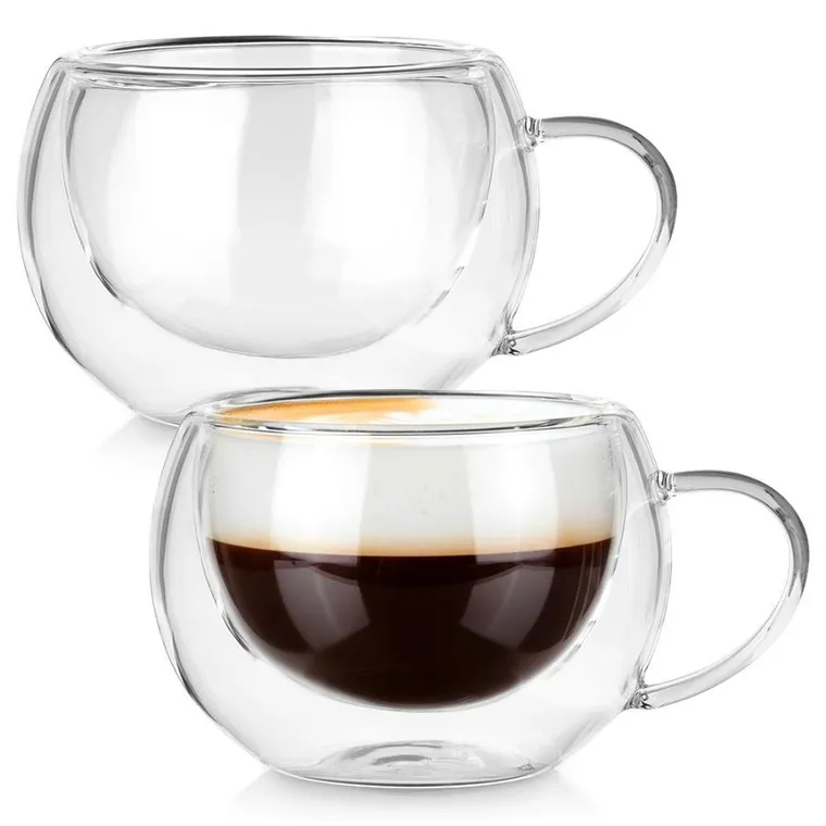 Vilde, szklanki termiczne z podwójną ścianką, do kawy i herbaty, 280 ml, 2 szt.
