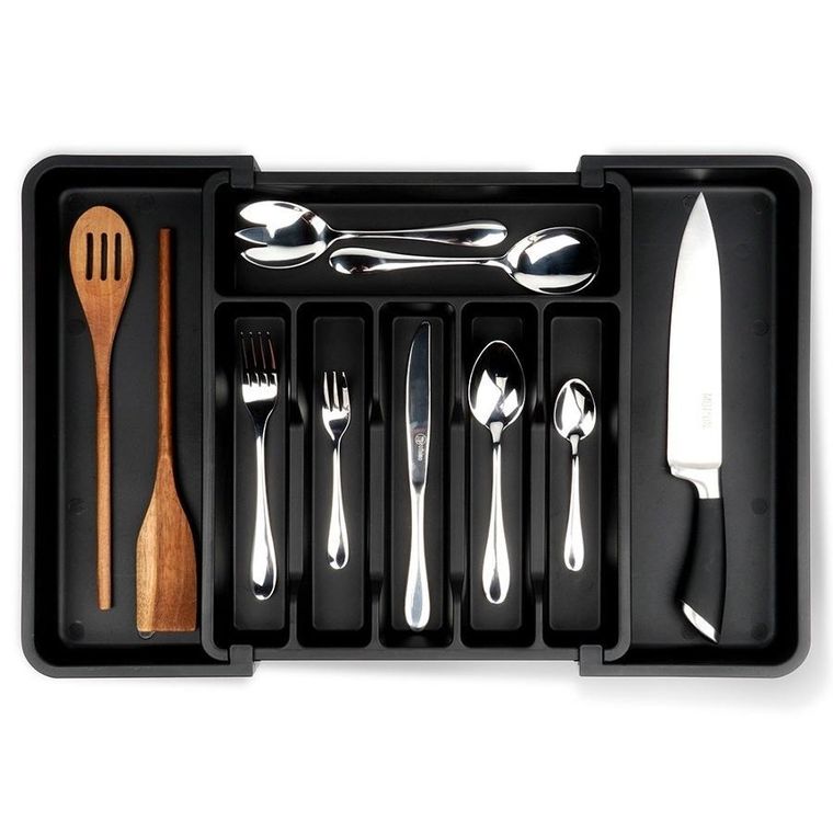 Vilde, wkład na sztućce do szuflady, rozsuwany, 33-56,5-37,5 cm