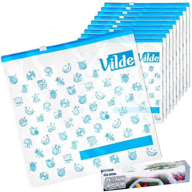 Vilde, woreczki strunowe do żywności, 27-26 cm, 10 szt.