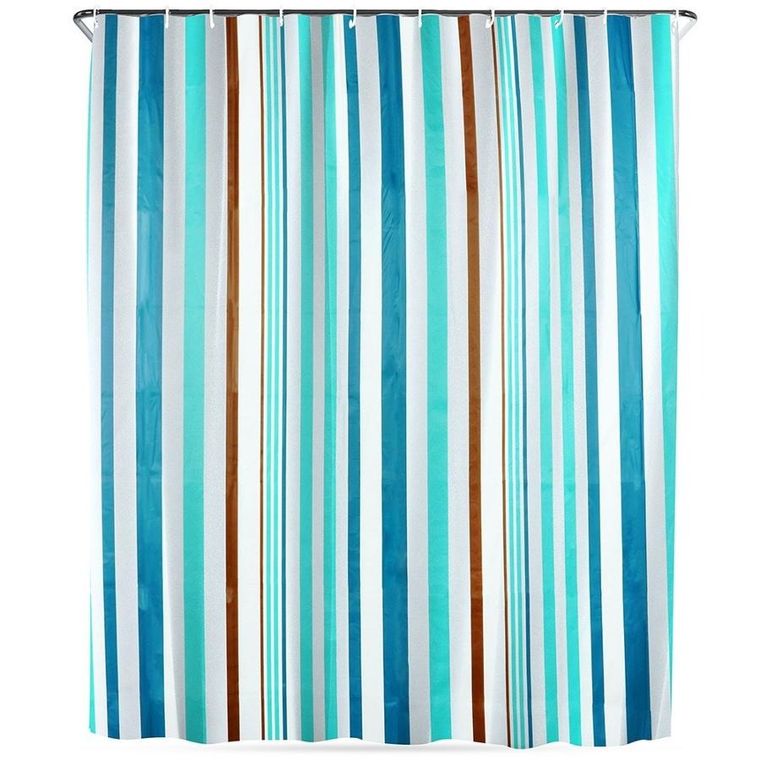 Vilde, zasłona prysznicowa, haczyki, wodoodporna, 180-180 cm