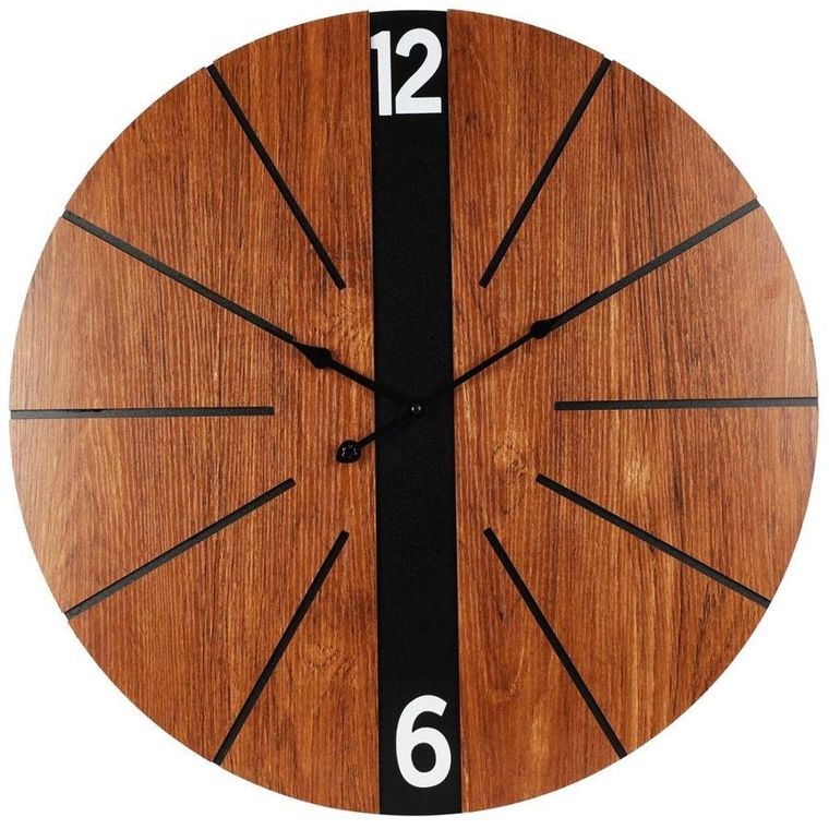 Vilde, zegar ścienny, brązowy, 60 cm