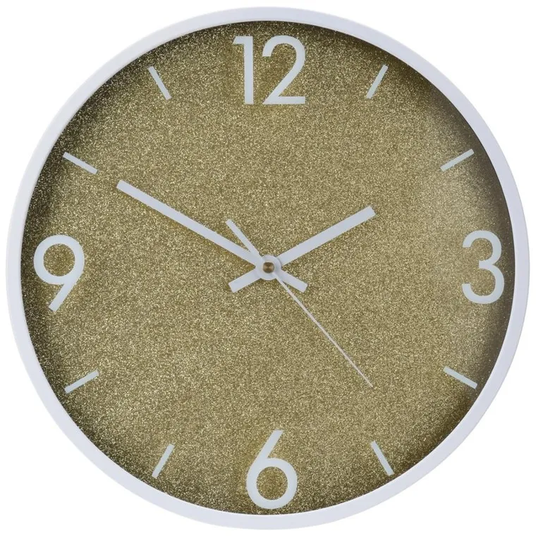 Vilde, zegar ścienny, złoty biały, 29.5 cm