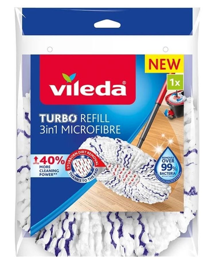 Vileda, wkład do mopa obrotowego, Turbo 3w1, Microfibr